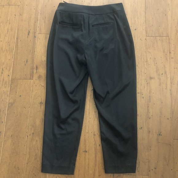 WHITE HOUSE BLACK MARKET Bow-Belt Satin Tapered Ankle Pants Size 8 - Picture 8 of 10